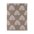 Chenille Blanket - Rainbow Taupe