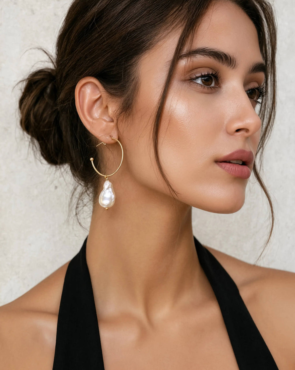 Prue Freshwater Pearl Earrings - Gold