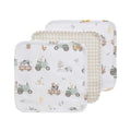 3 Pack Organic Wash Cloths | Tractor Ride