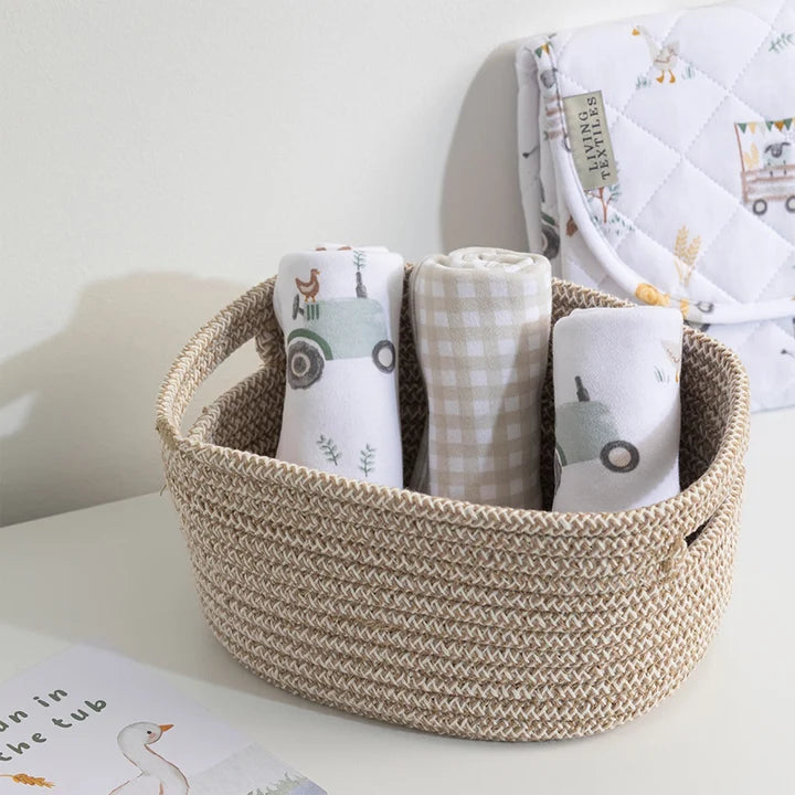 3 Pack Organic Wash Cloths | Tractor Ride
