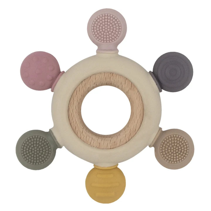 Multi-Surface Teething Wheel | Rose
