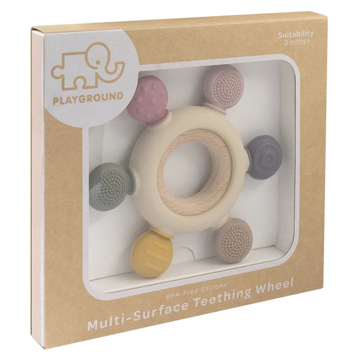 Multi-Surface Teething Wheel | Rose