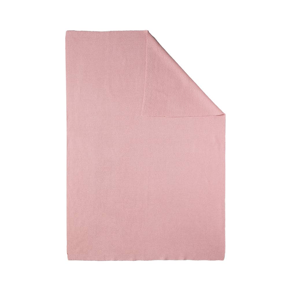 Pram Knitted Blanket | Dusty Rose