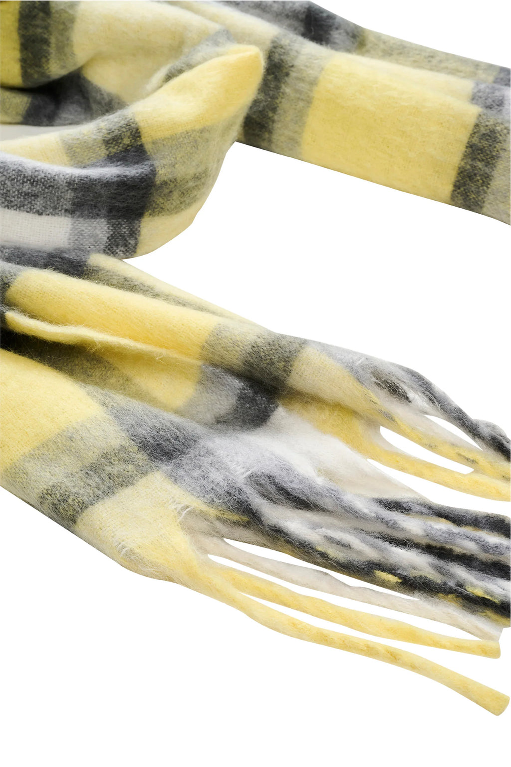 Sloane Check Scarf - Butter