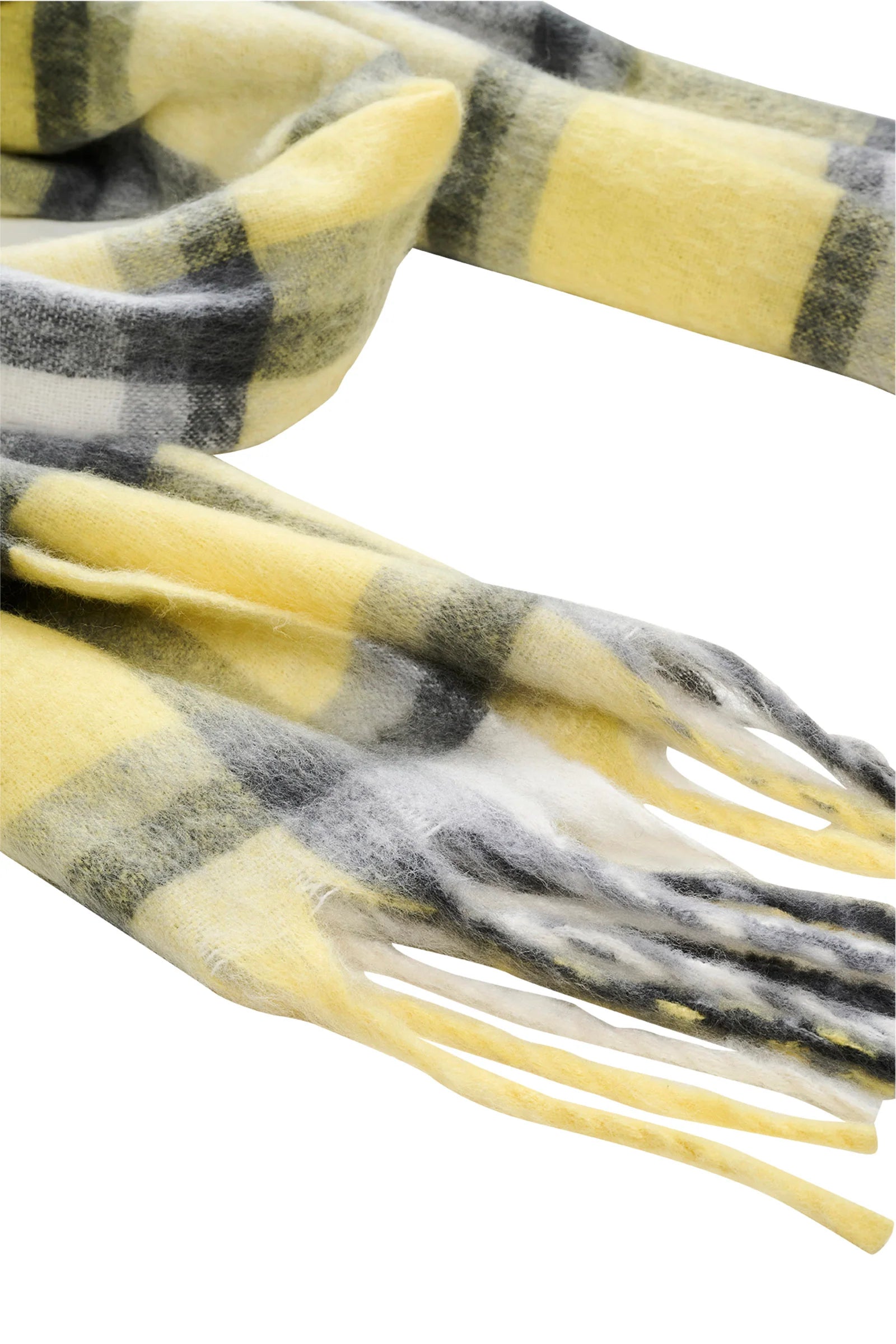 Sloane Check Scarf - Butter