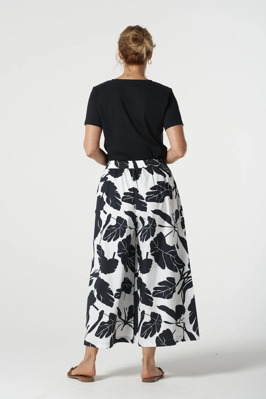 Breeze Cotton Culotte Block Leaf - Goondiwindi Cotton