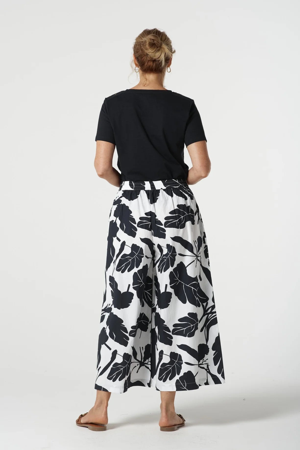Breeze Cotton Culotte Block Leaf - Goondiwindi Cotton