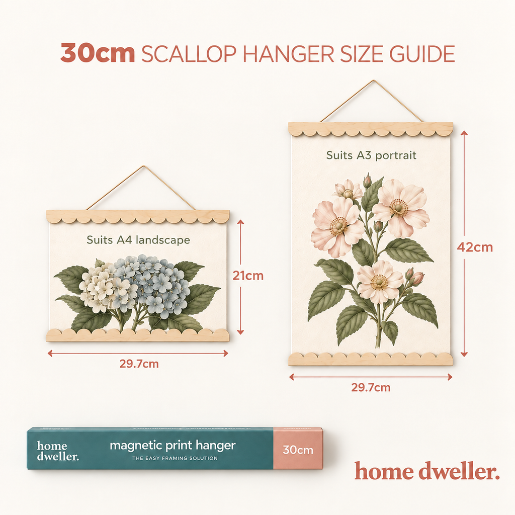 Scallop Magnetic Print Hanger