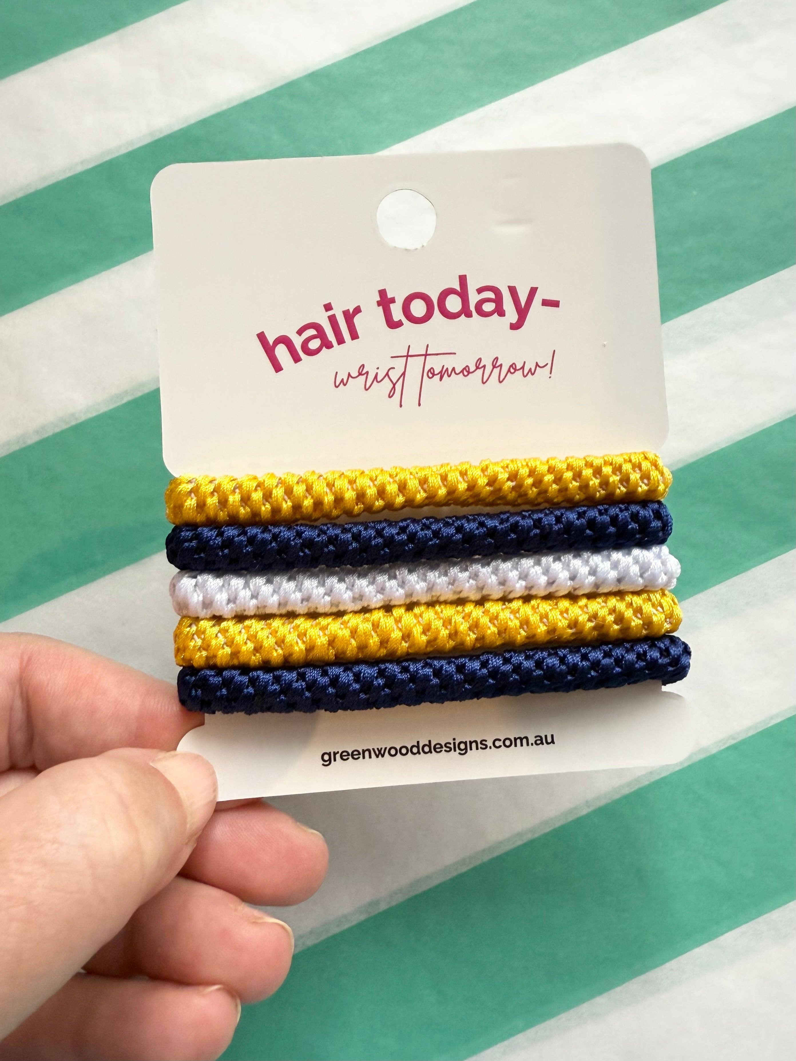 Hair Elastics Pack - Lemon Twist