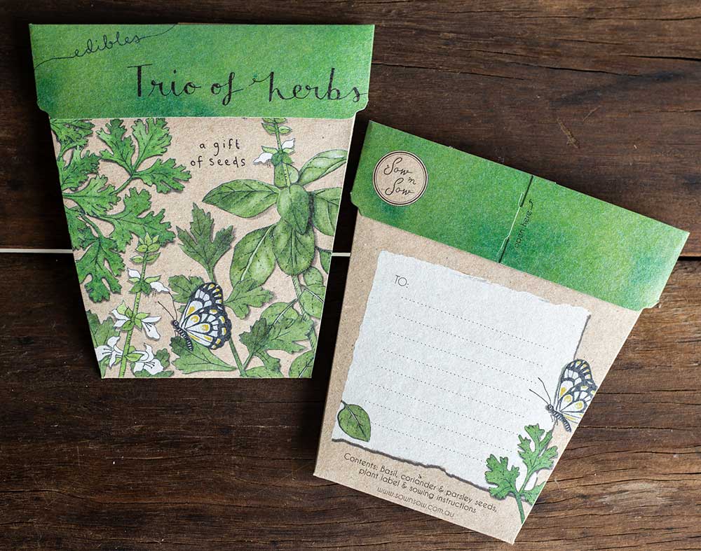 Trio of Herbs Gift of Seeds | Sow 'n Sow