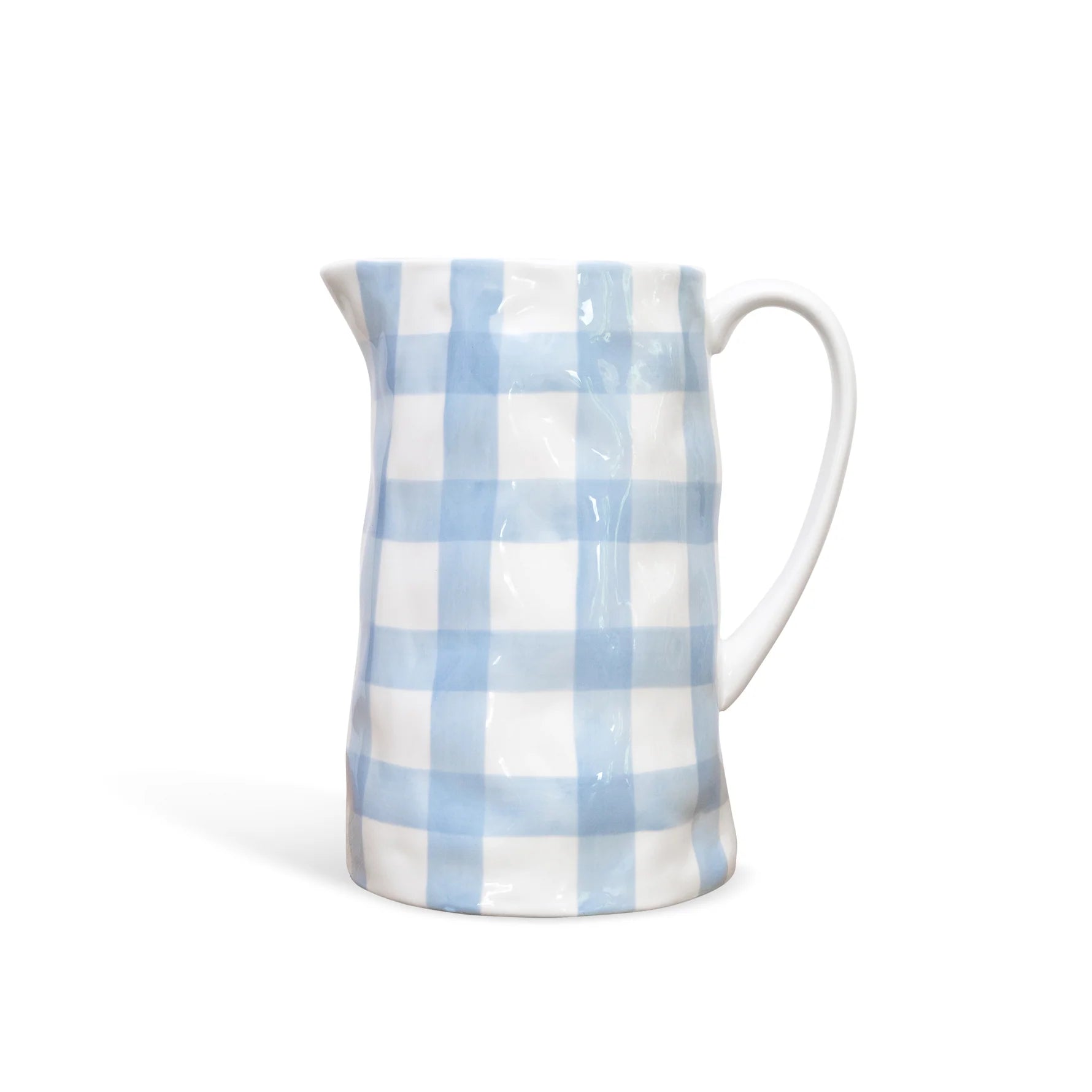 NOSS Ceramic Medium Jug - Cornflower Blue Gingham