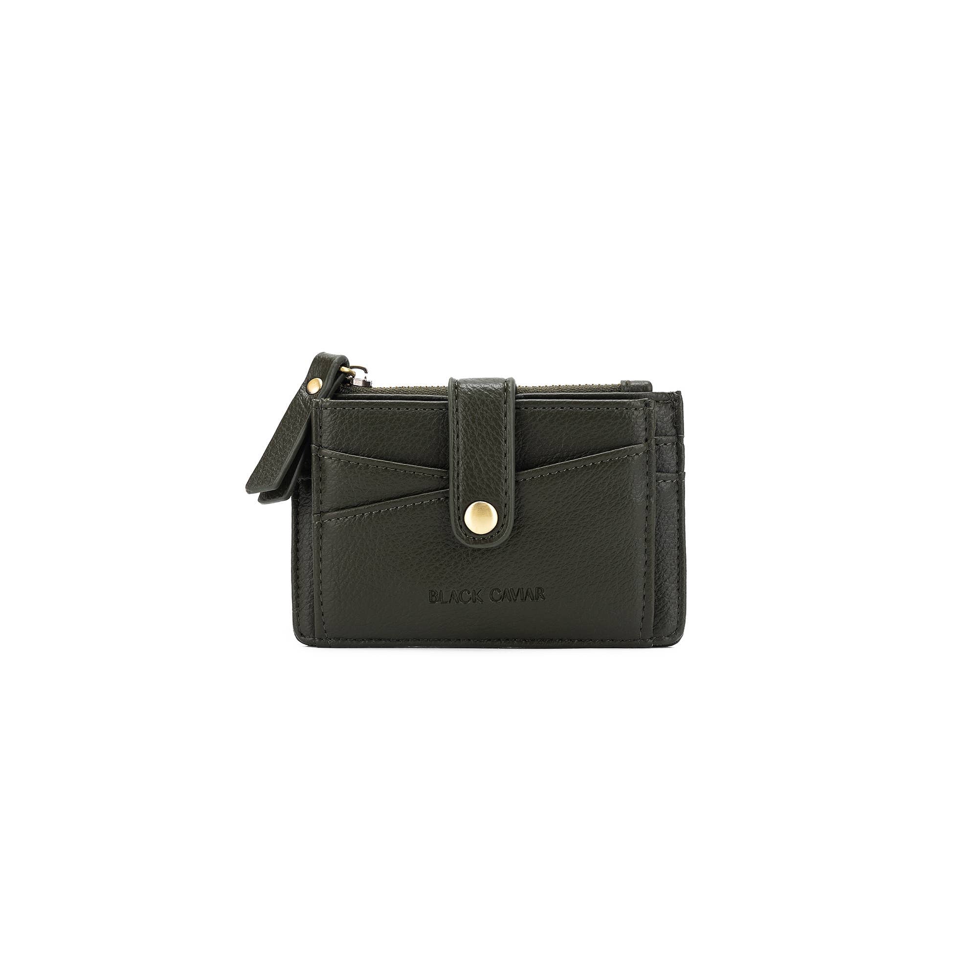 Mabel Dark Olive Card Holder/Coin Purse Wallet