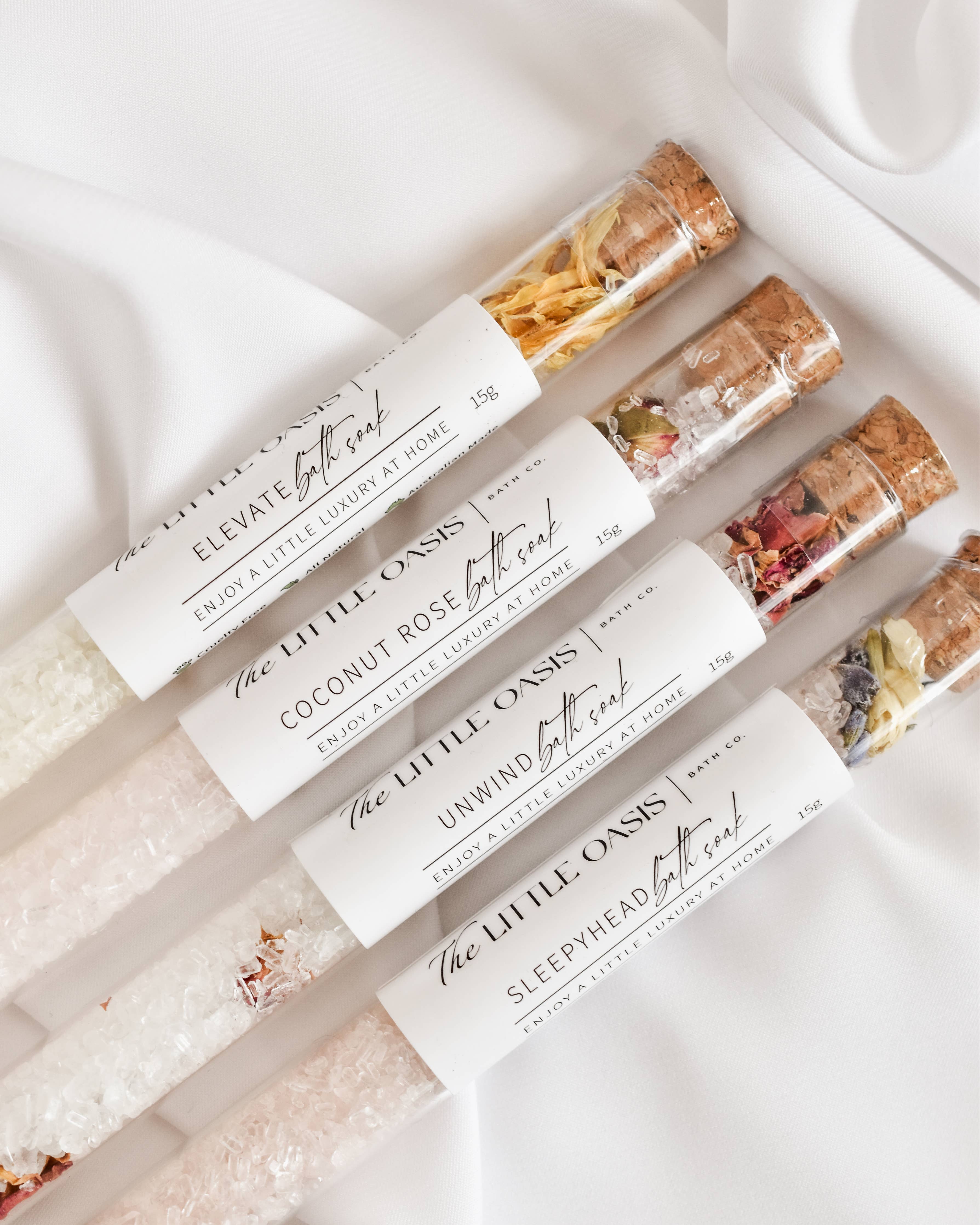 Coconut Rose Magnesium Bath Soak | Test Tube