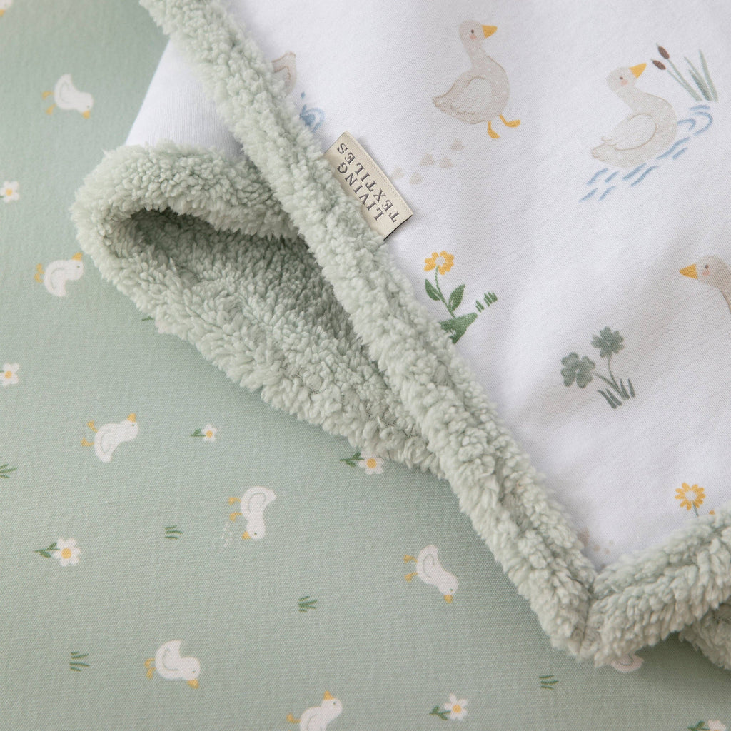 Organic Jersey Sherpa Blanket - Goosey Goosey