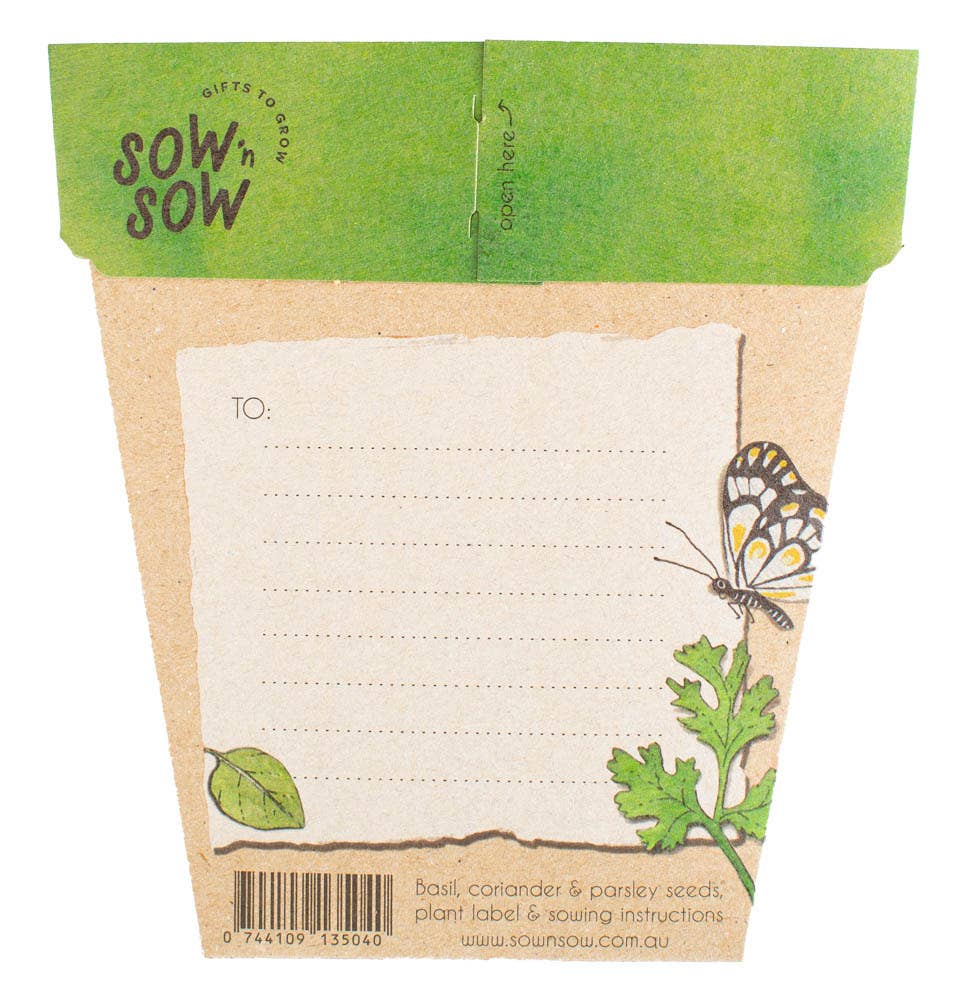 Trio of Herbs Gift of Seeds | Sow 'n Sow