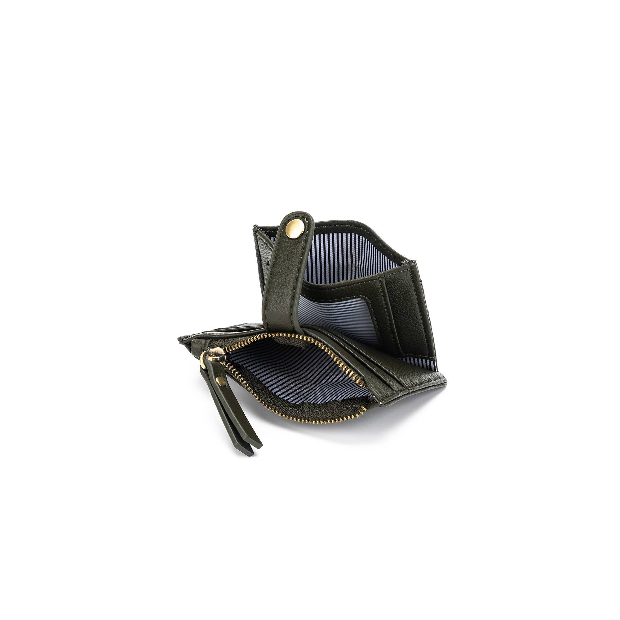 Mabel Dark Olive Card Holder/Coin Purse Wallet