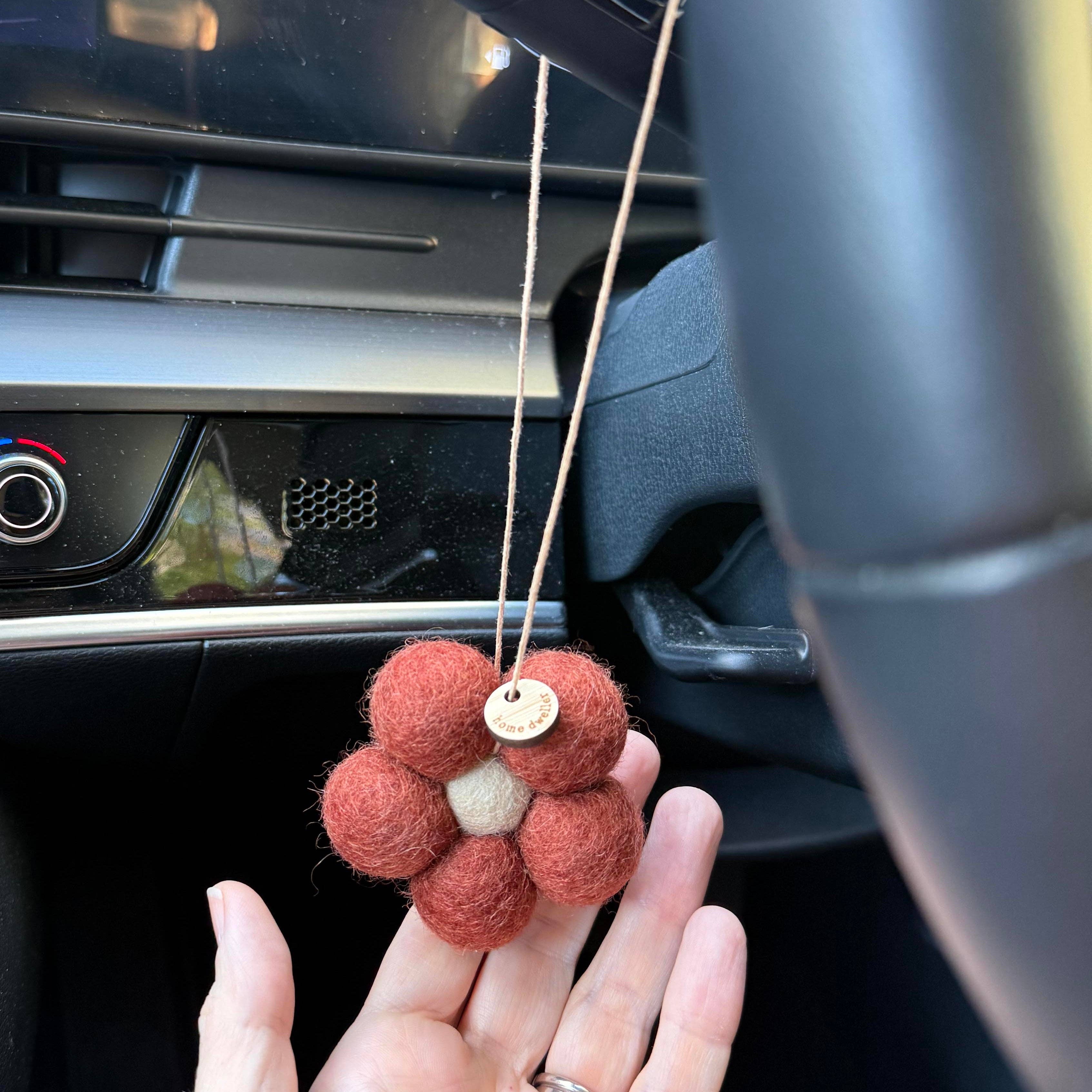 Felt Flower Fresheners - Creamy Caramel