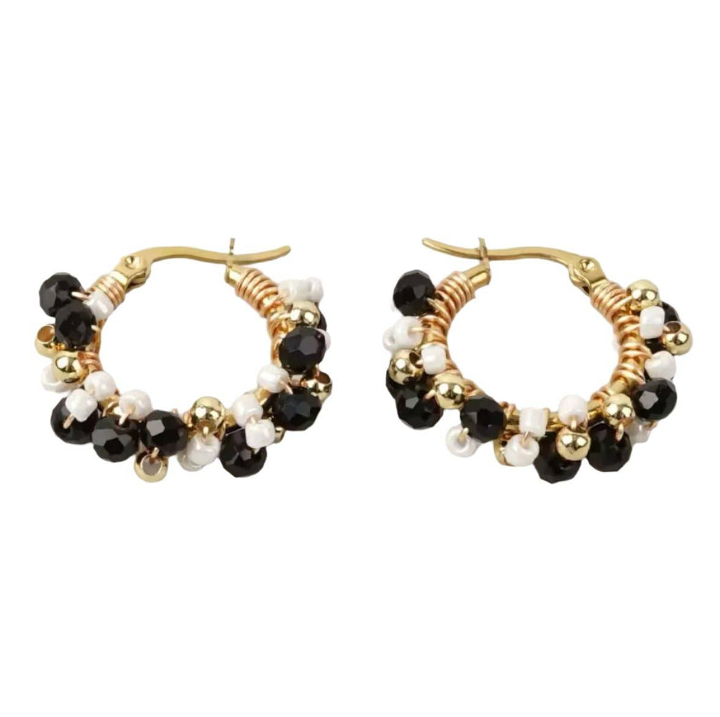 Heidi Beaded Hoop Earrings