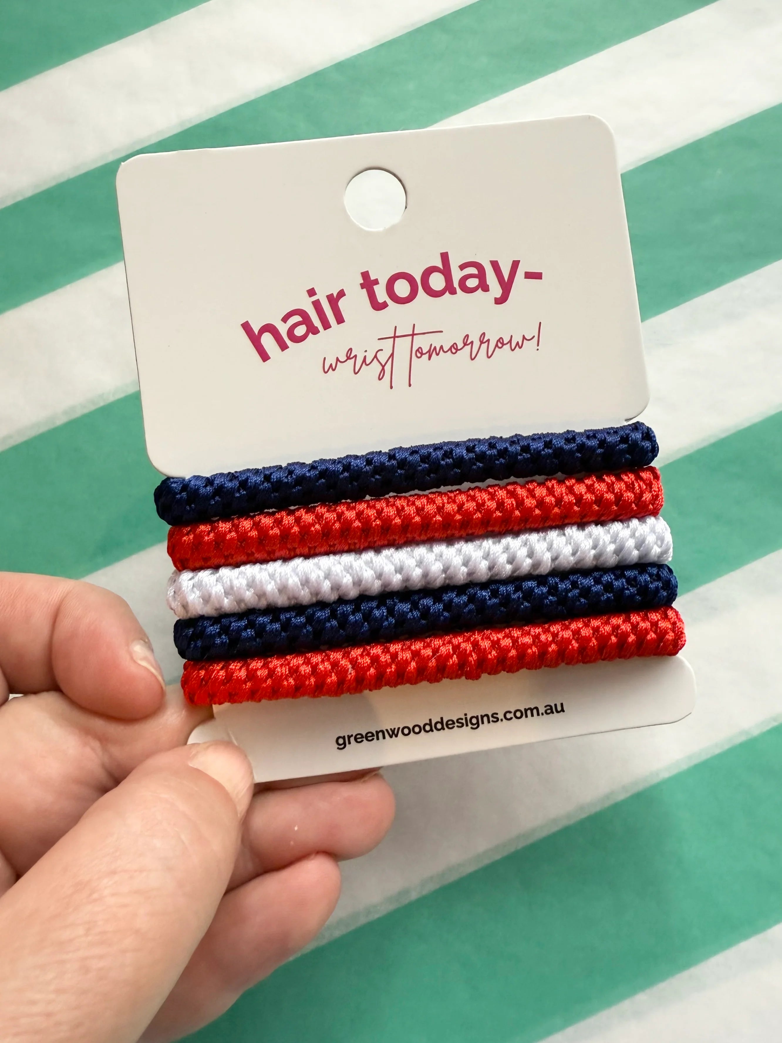 Hair Elastics Pack - Nautical