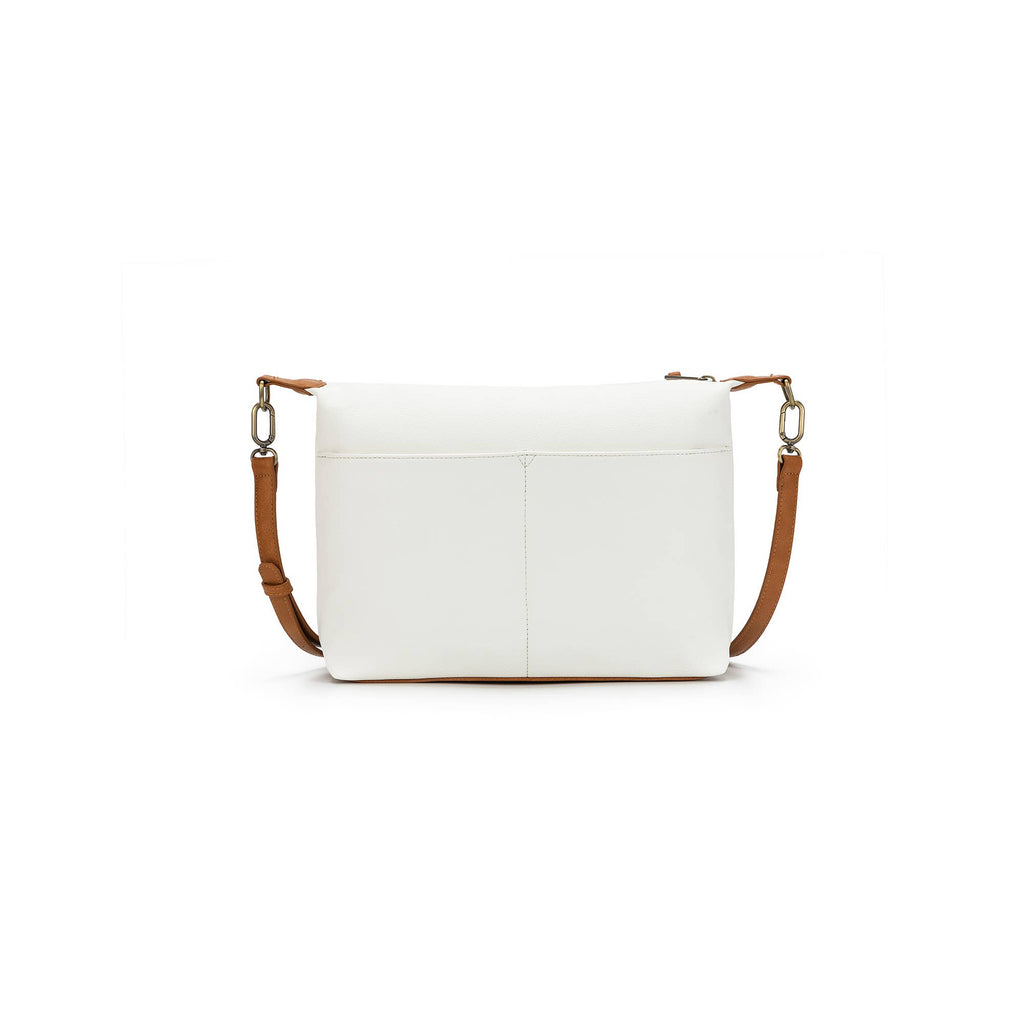 Dana White & Tan Crossbody Bag