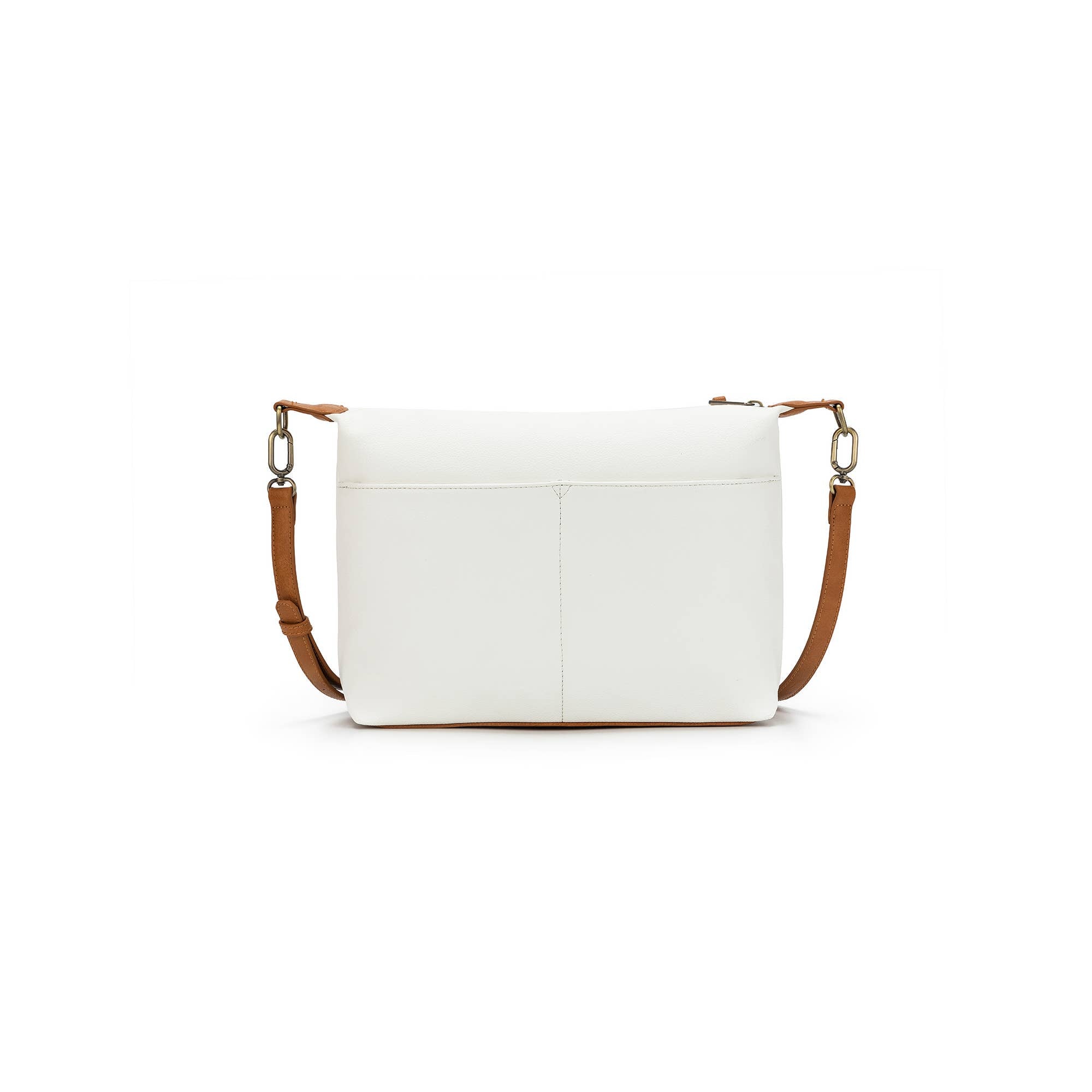 Dana White & Tan Crossbody Bag