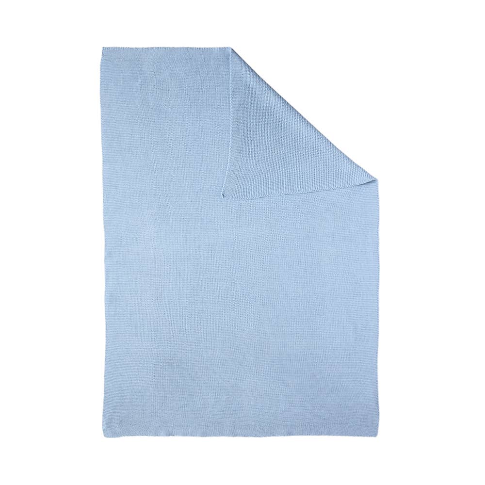 Pram Knitted Blanket | Celestial Blue