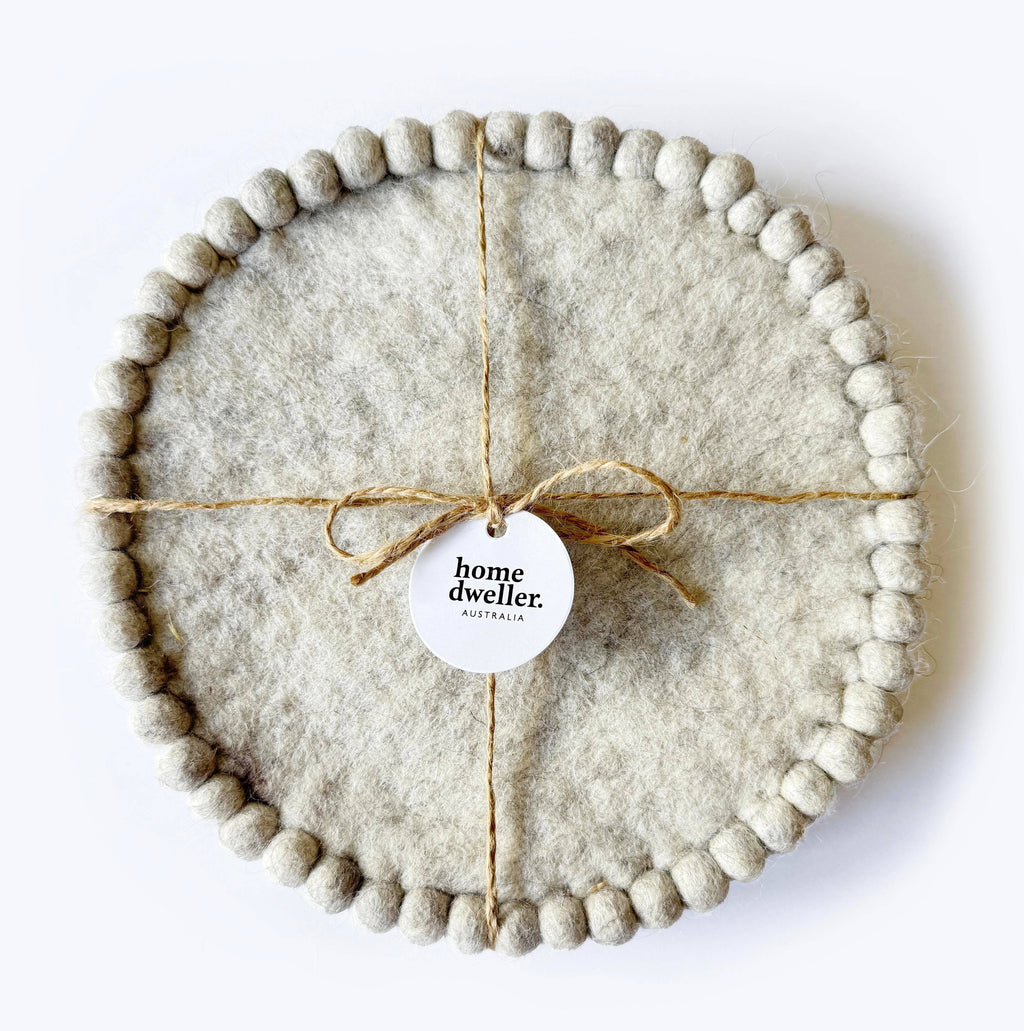 Felt Trivet Set - Cloud