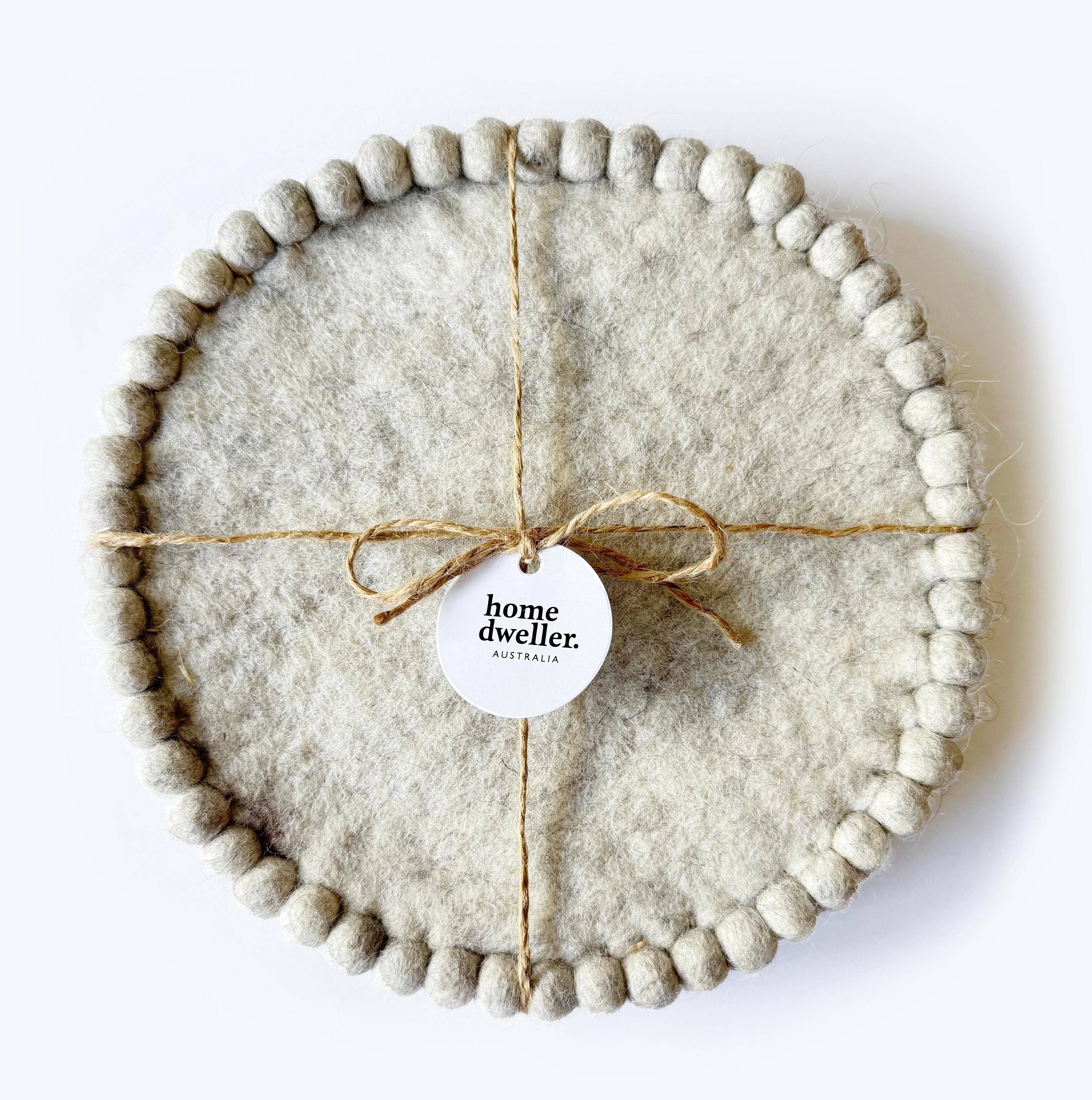 Felt Trivet Set - Cloud