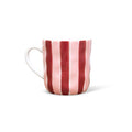 NOSS Ceramic Mug |  Pink & Burgundy Stripe