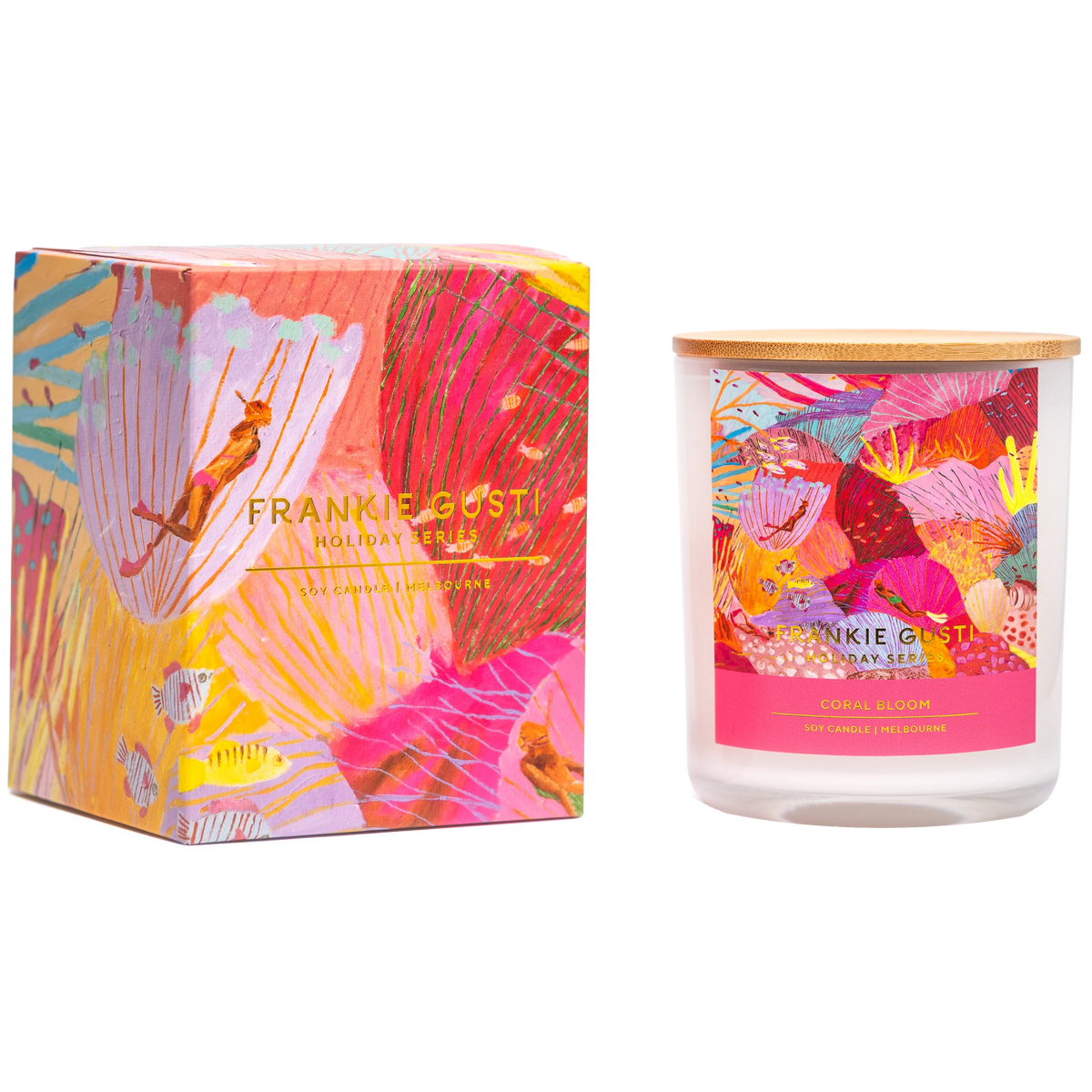 Holiday Candle | Coral Bloom | Janey Forbes