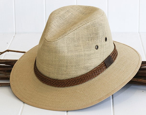 Bayley Drover Linen Hat | Sundaise