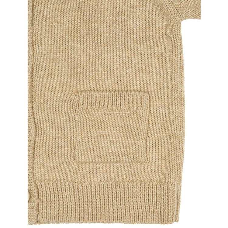 Organic Cardigan Remy Driftwood - Toshi