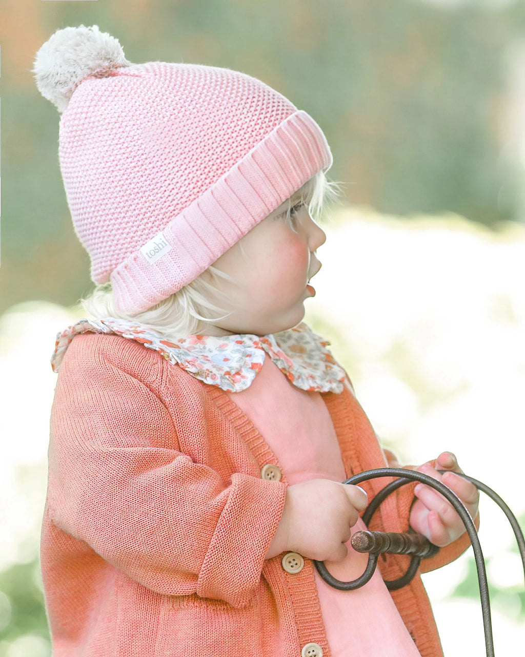 Organic Bobby Beanie - Misty Rose