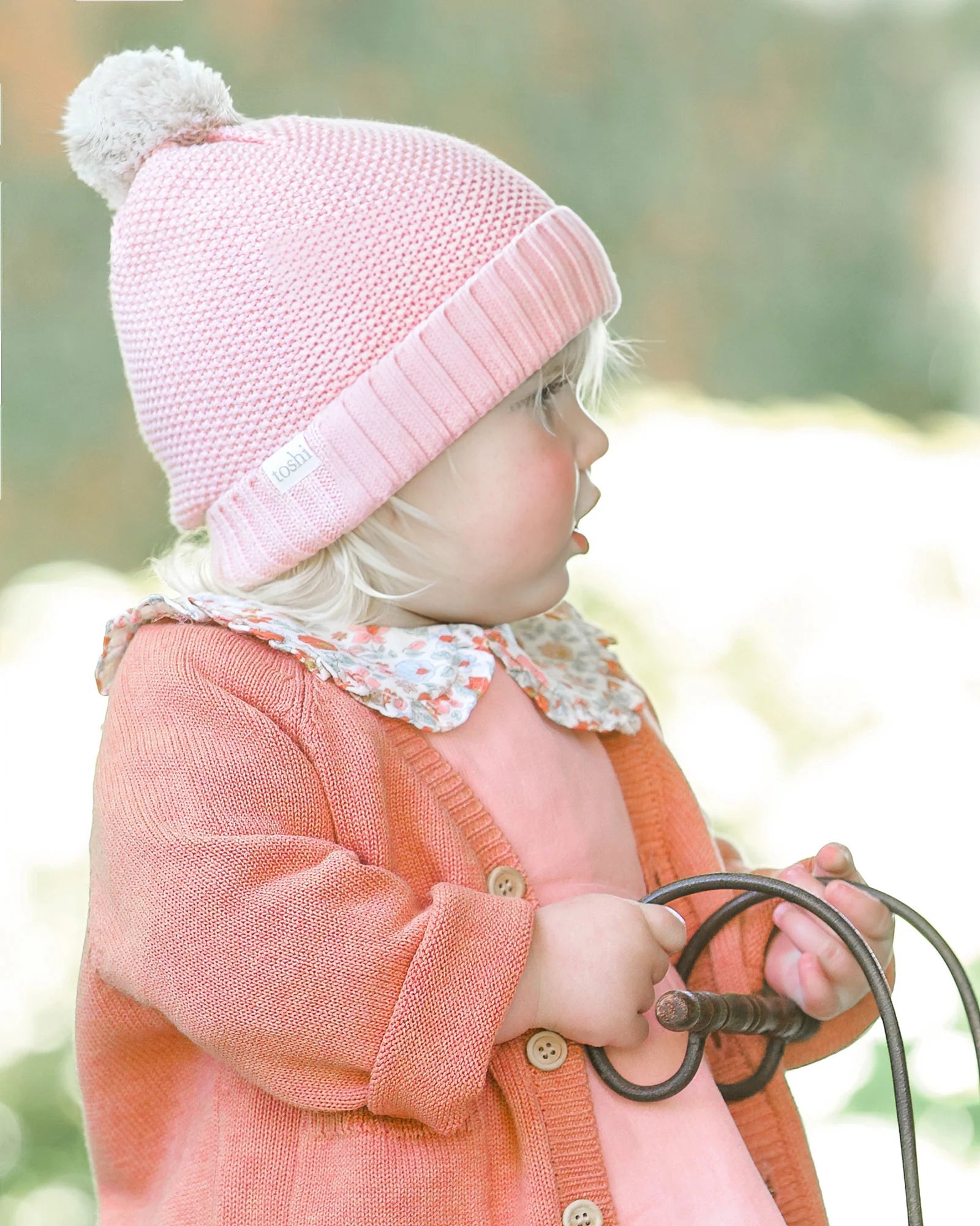 Organic Bobby Beanie - Misty Rose