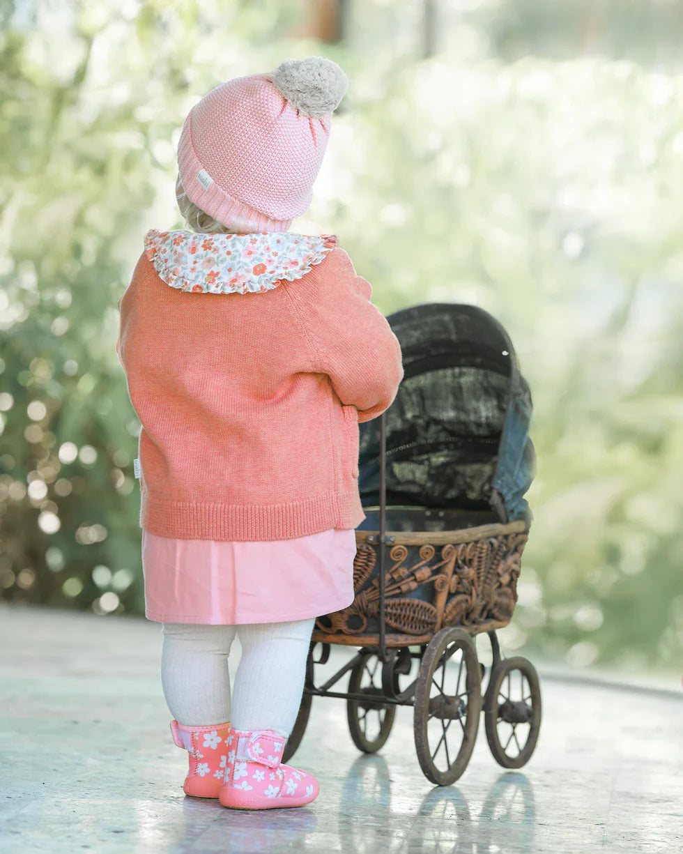 Organic Bobby Beanie - Misty Rose