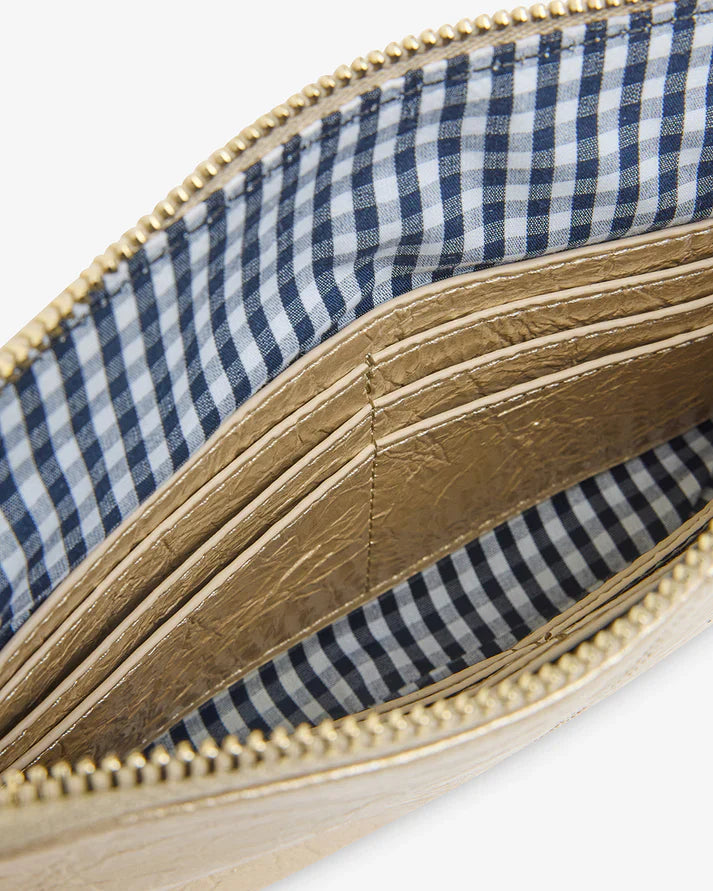 Bowery Crossbody | Light Gold Crinkle