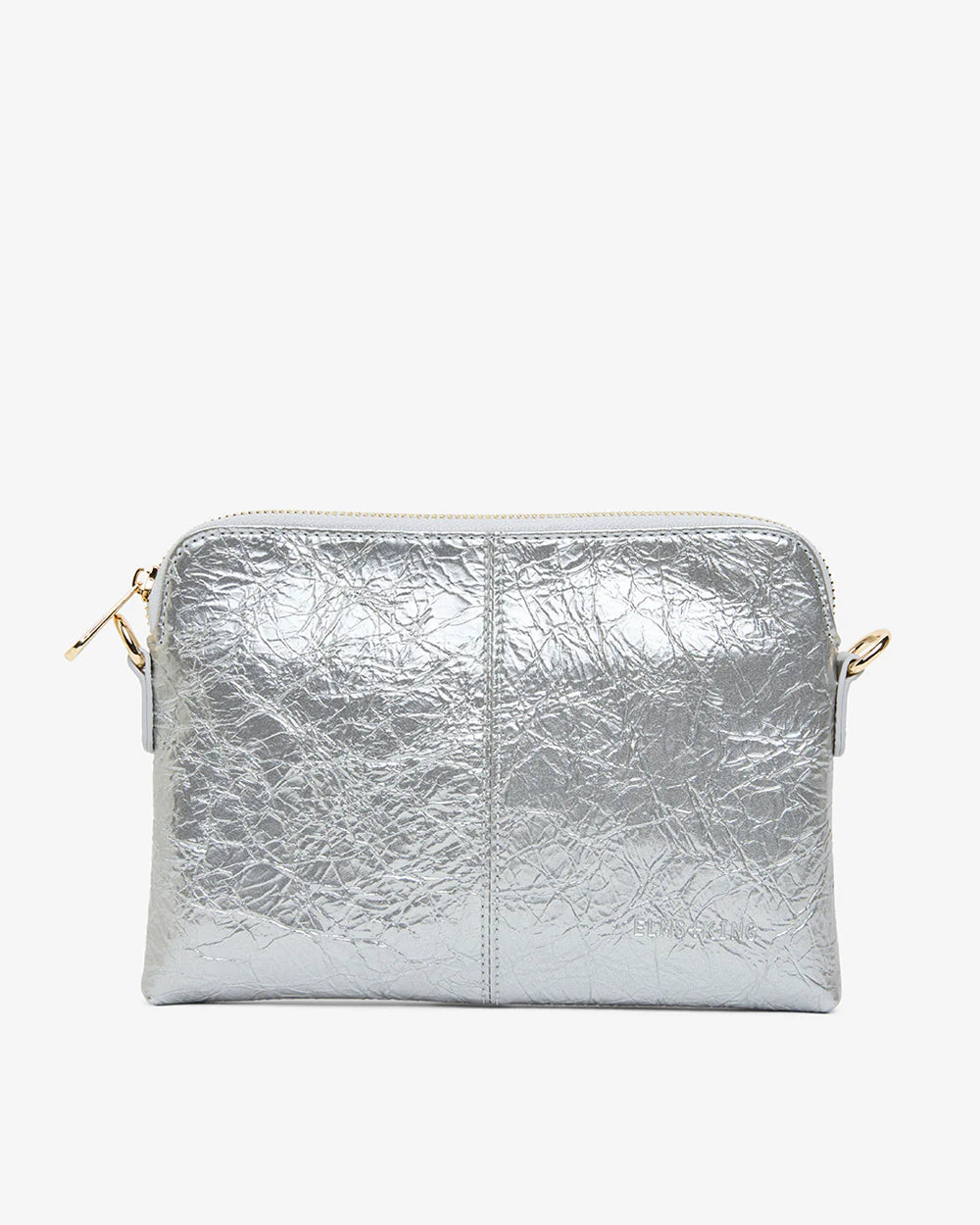 Bowery Crossbody | Silver Crinkle