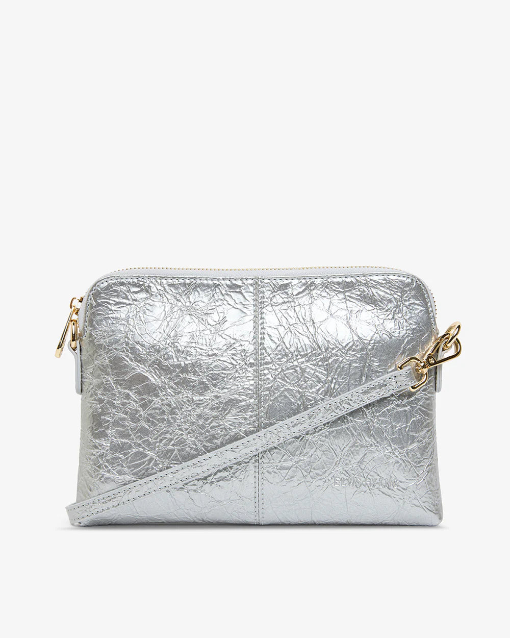 Bowery Crossbody | Silver Crinkle