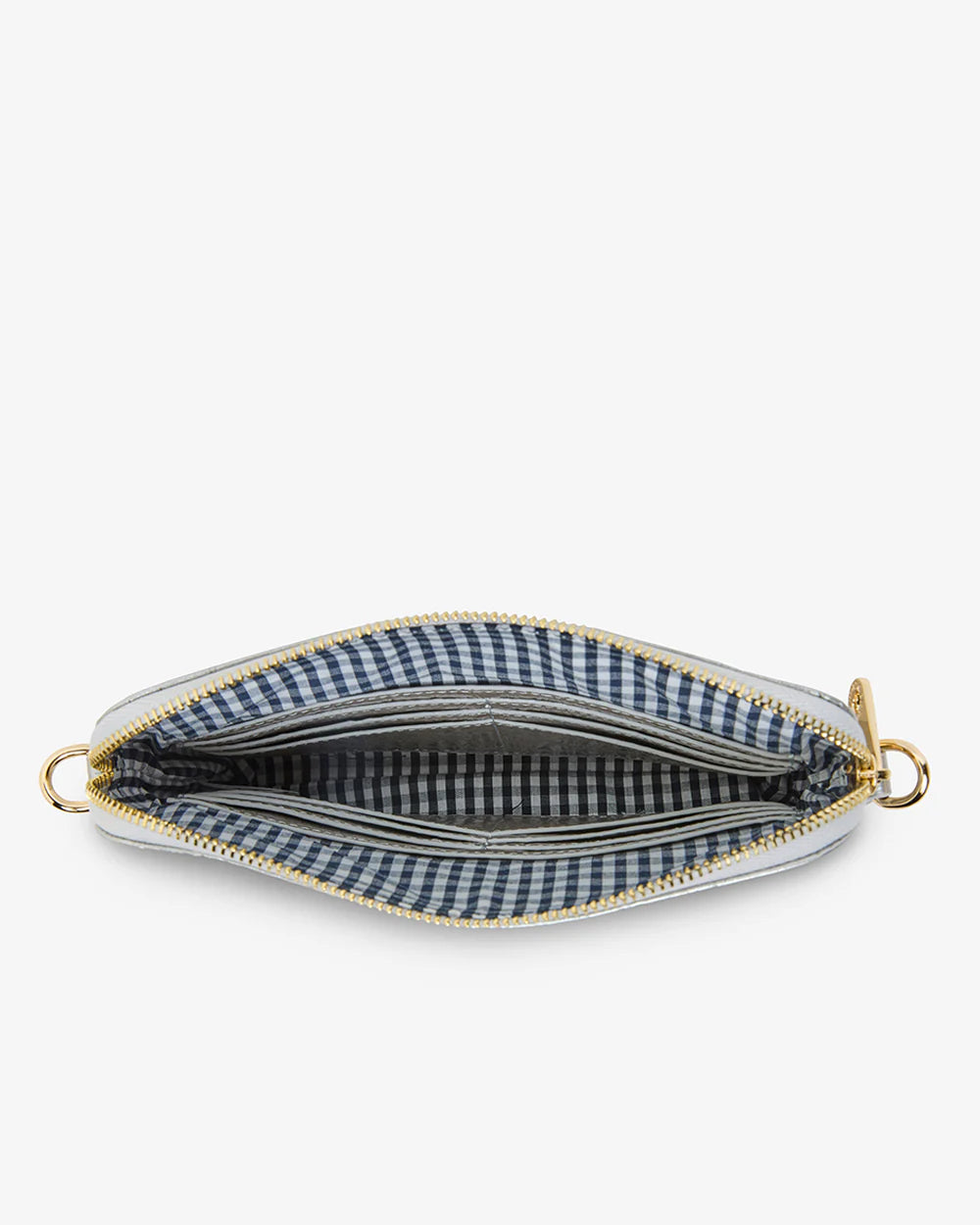 Bowery Crossbody | Silver Crinkle