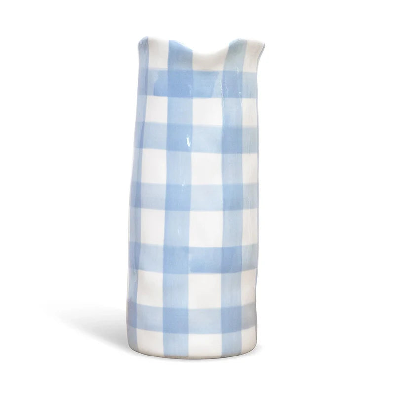 NOSS Large Vase - Cornflower Blue Gingham