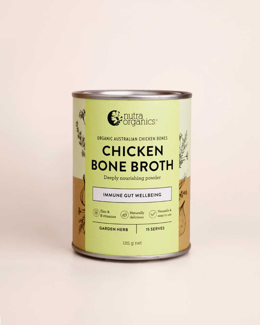 Nutra Natural Chicken Bone Broth - Garden Herb