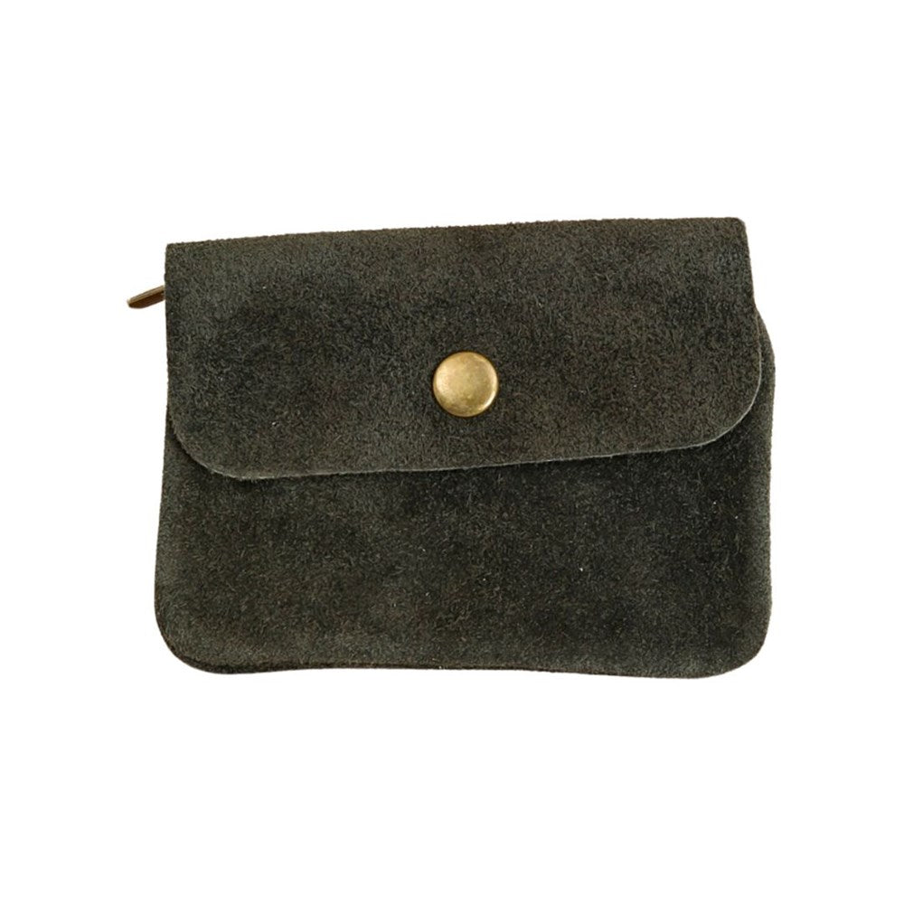 Suede Coin Purse | Khaki