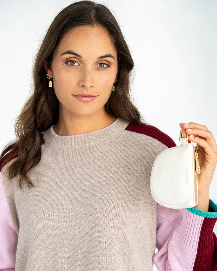 Elms+King Camden Coin Purse | Chalk