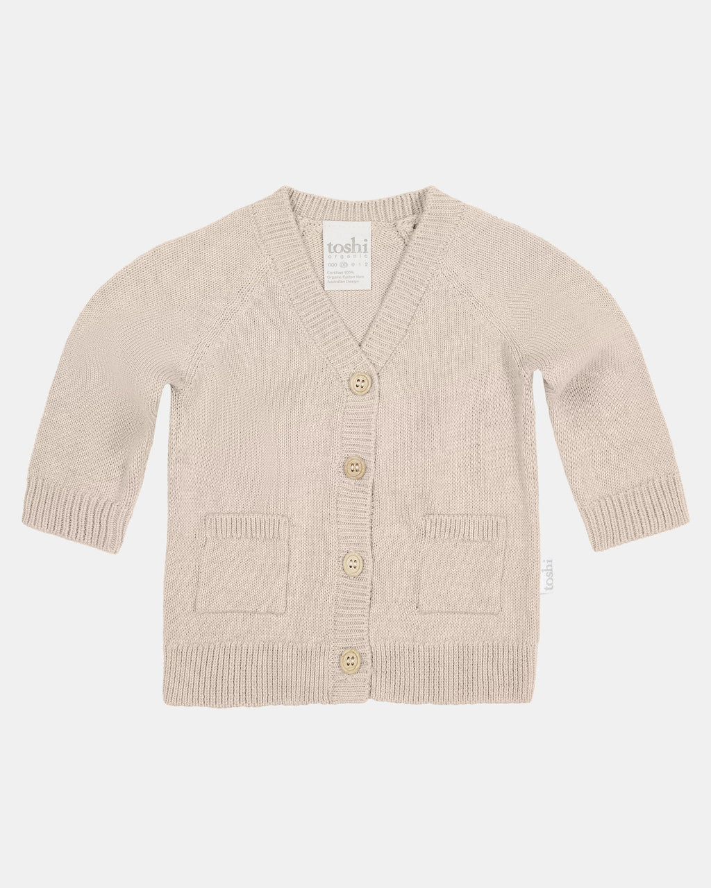 Organic Cardigan Remy - Oatmeal