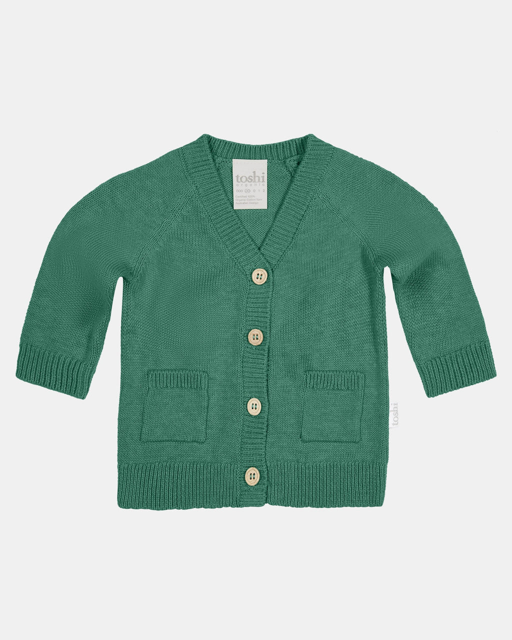 Organic Cardigan Remy - Teal