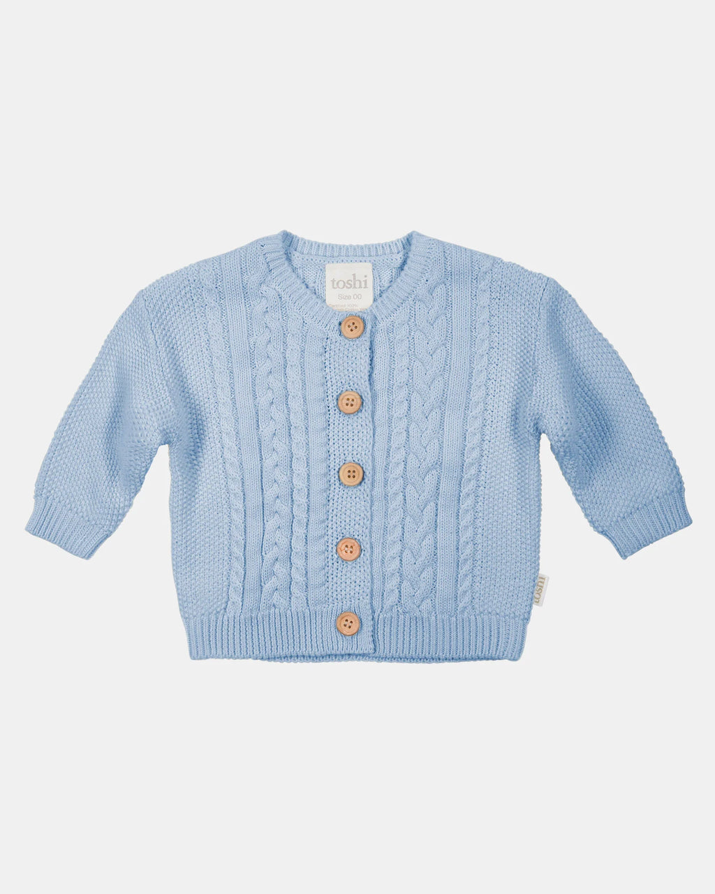 Organic Cardigan Yummy - Bluebell