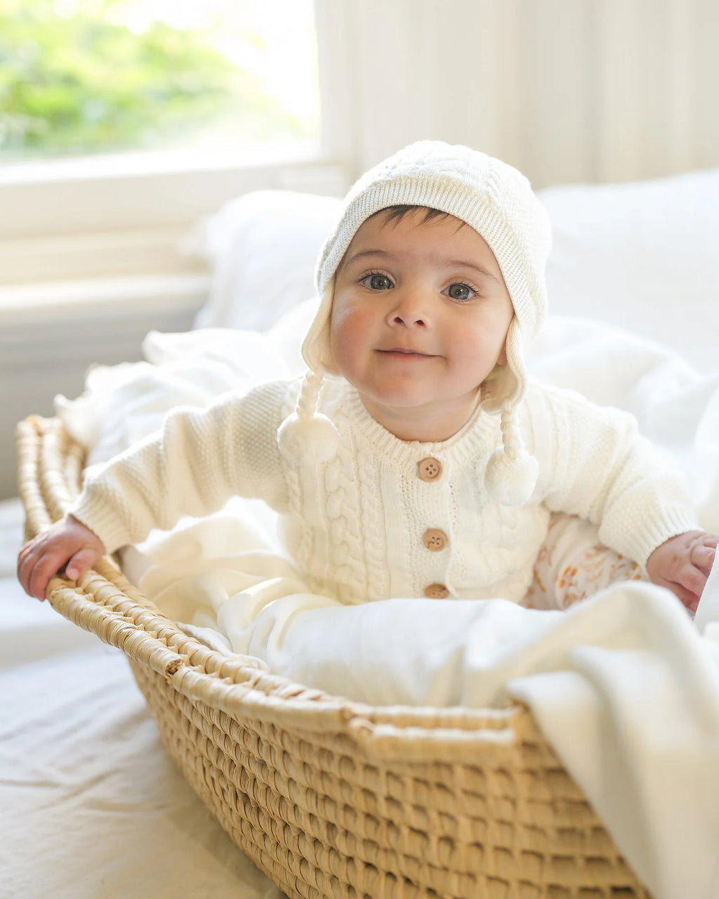 Organic Cardigan Yummy - Cream