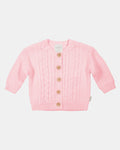Organic Cardigan Yummy - Misty Rose
