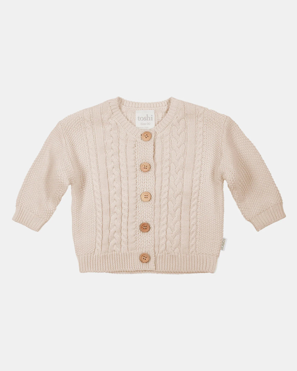 Organic Cardigan Yummy Oatmeal