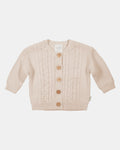 Organic Cardigan Yummy Oatmeal
